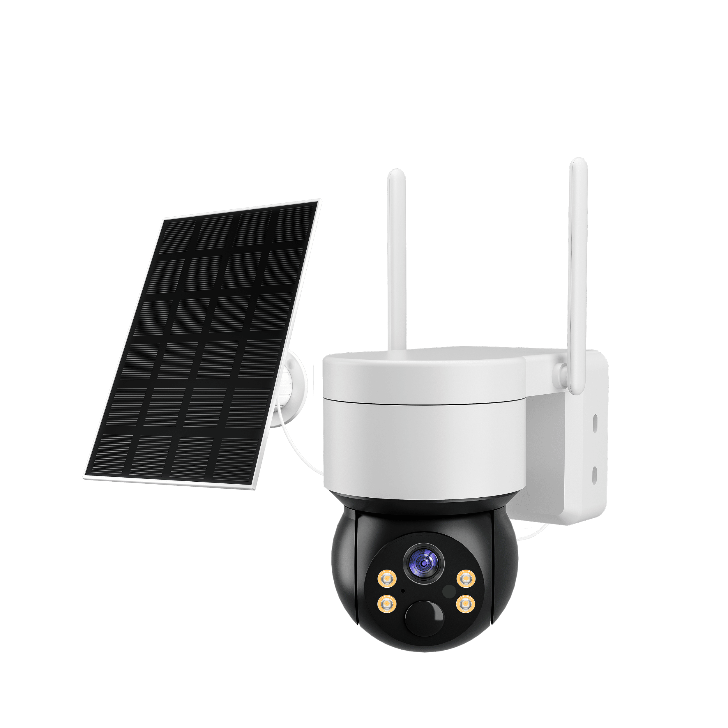 Cámara vigilancia solar 2mp bajo consumo, h.265ai, pir, audio y Wi-Fi