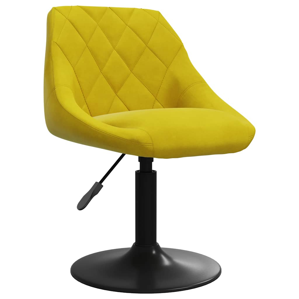 vidaXL taburete de cocina de terciopelo amarillo mostaza