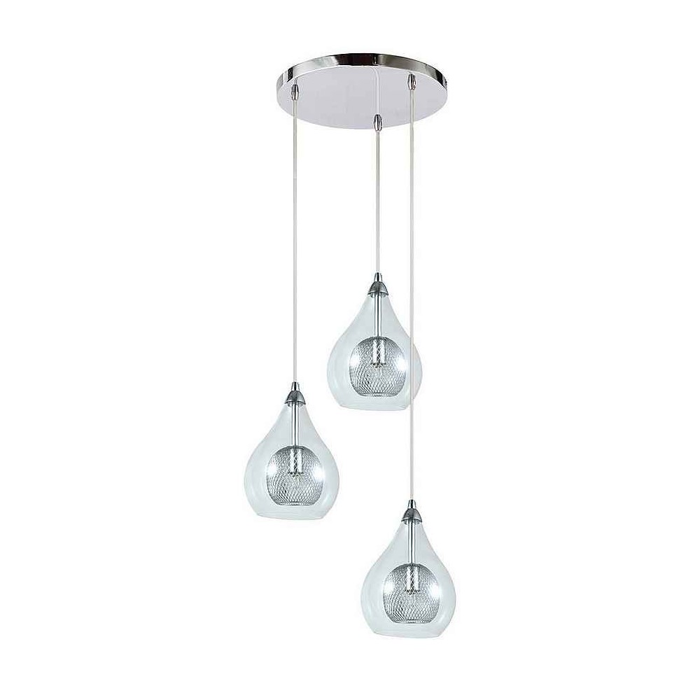 Lampara de techo lhasa cromo 30cm