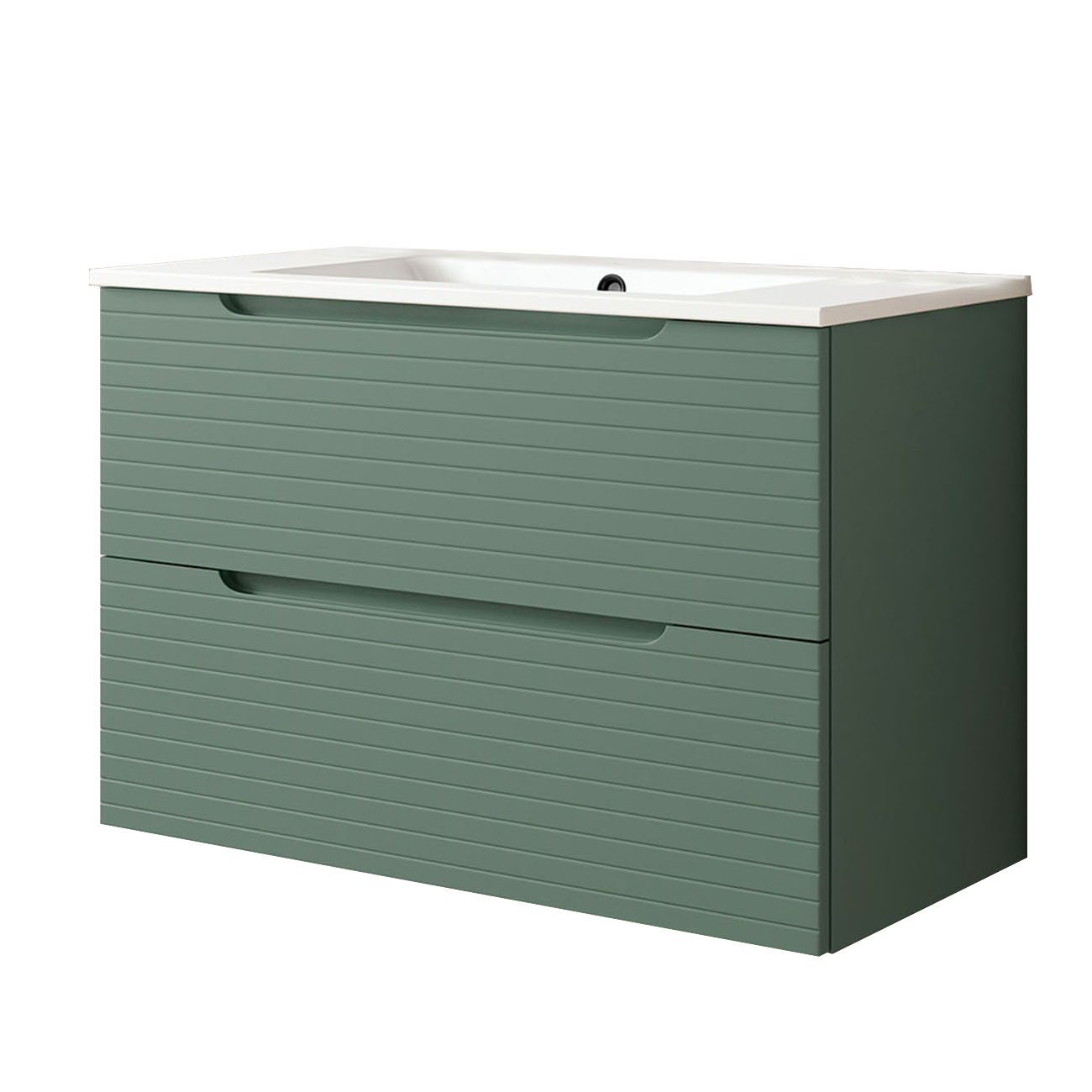 Móveis banho lavatório, boreal 100x45 cm lake green 2 gavetas suspensas