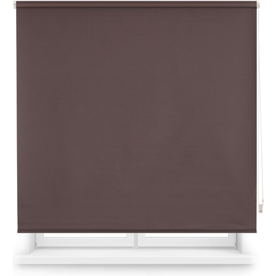 Estor enrollable opaco 180x230 marrón oscuro