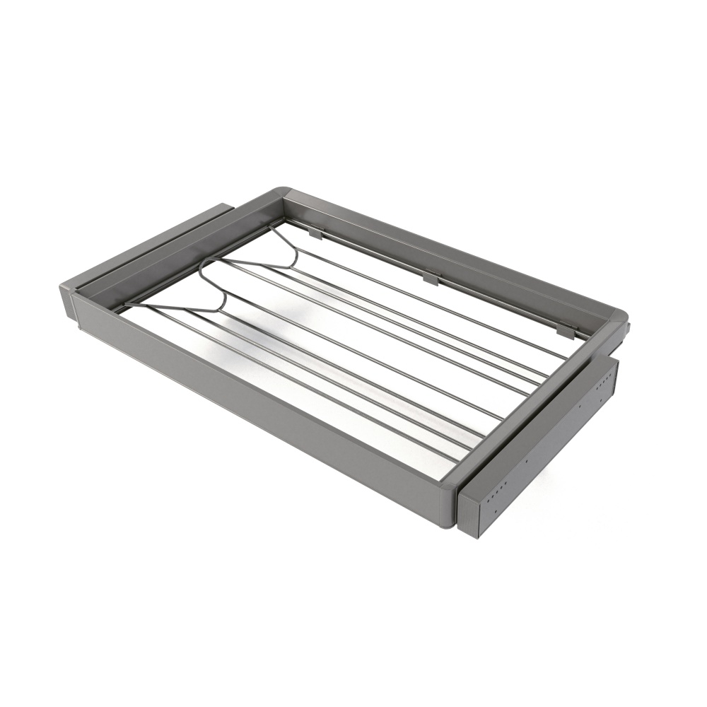 Kit de cajón zapatero y bastidor regulable quartz para armarios, guías de