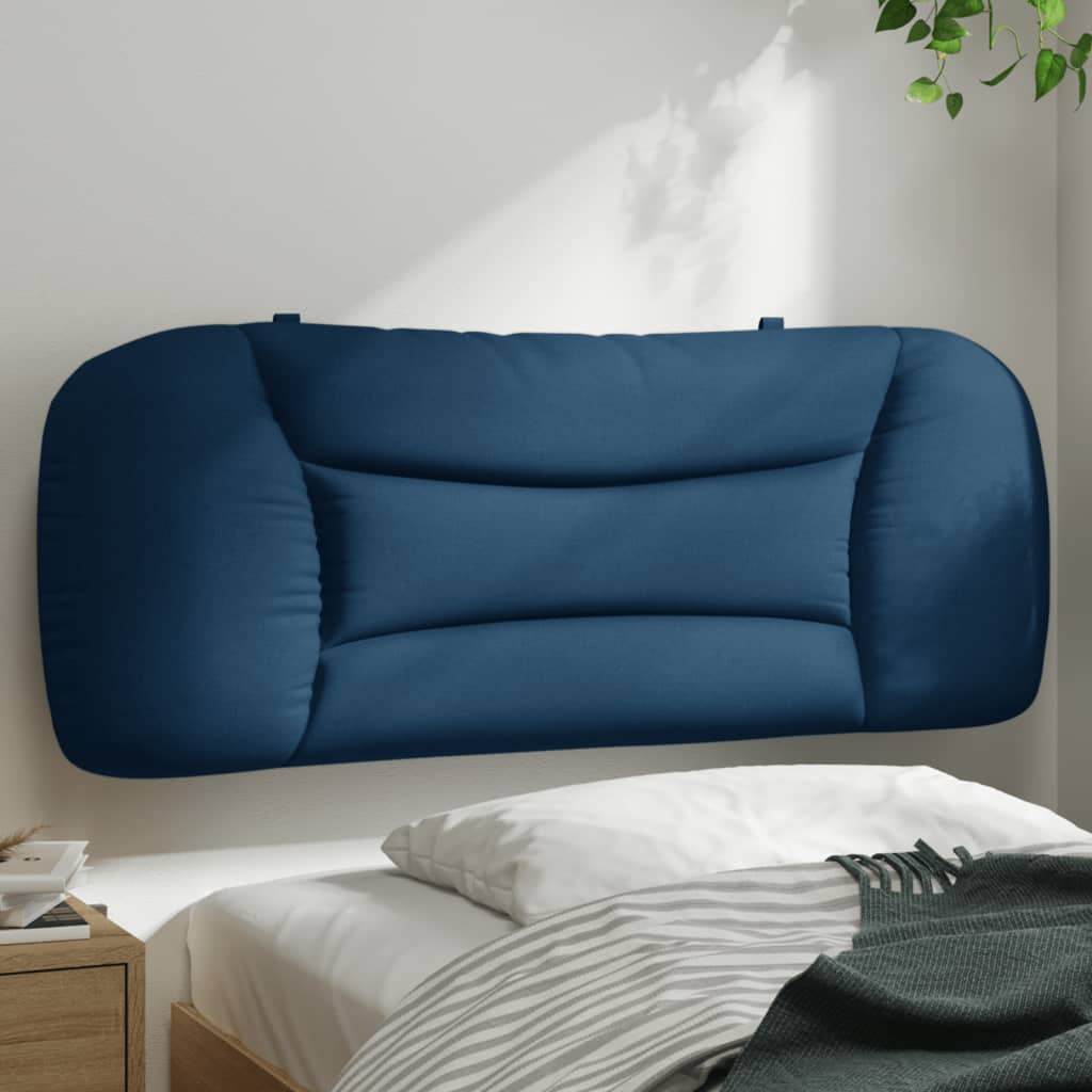 Cabecero de cama acolchado tela azul 100 cm eso4729