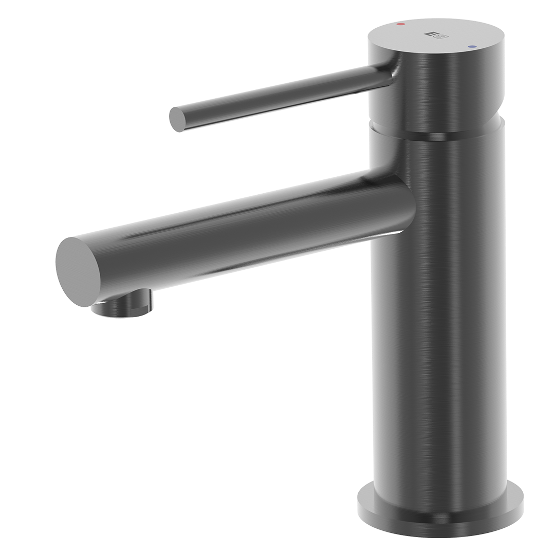Luisa mezclador de lavabo bajo gris metalizado