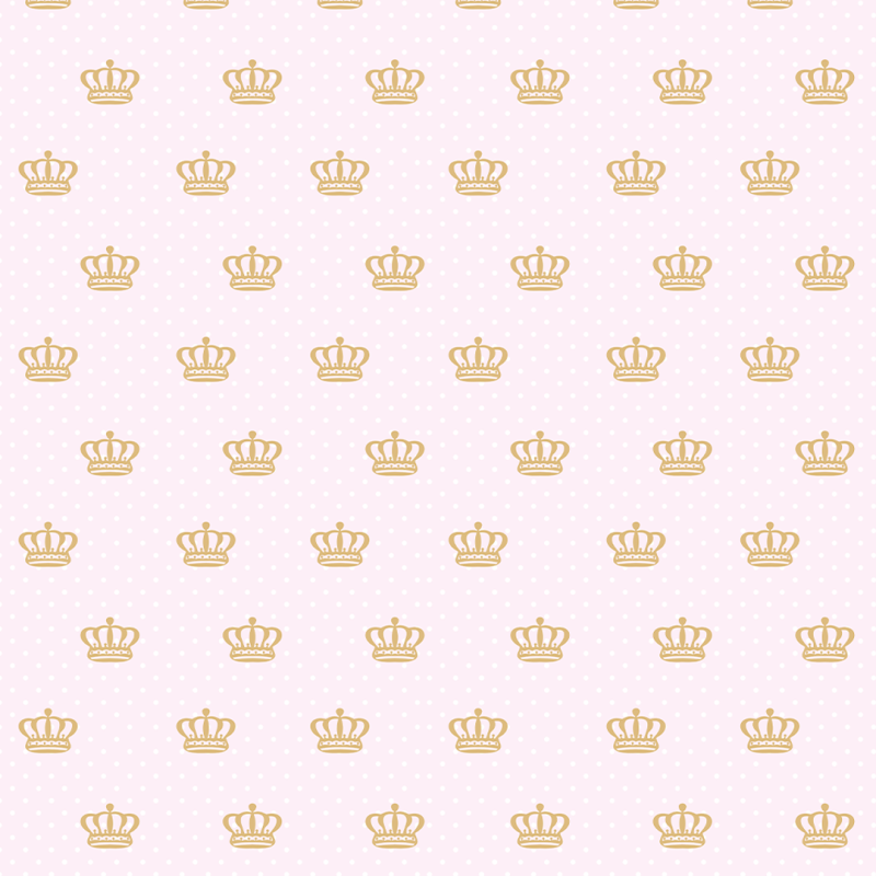 Papel pintado infantil coronas doradas 60cm por 300cm