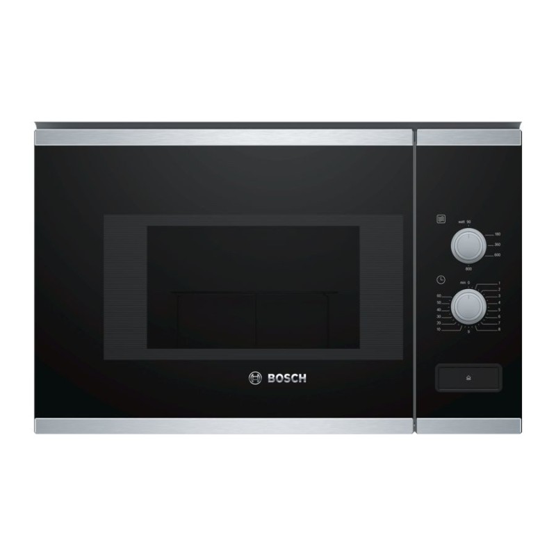 Microondas integrable Bosch bfl520ms0 20 l cristal negro/inox 5 funciones