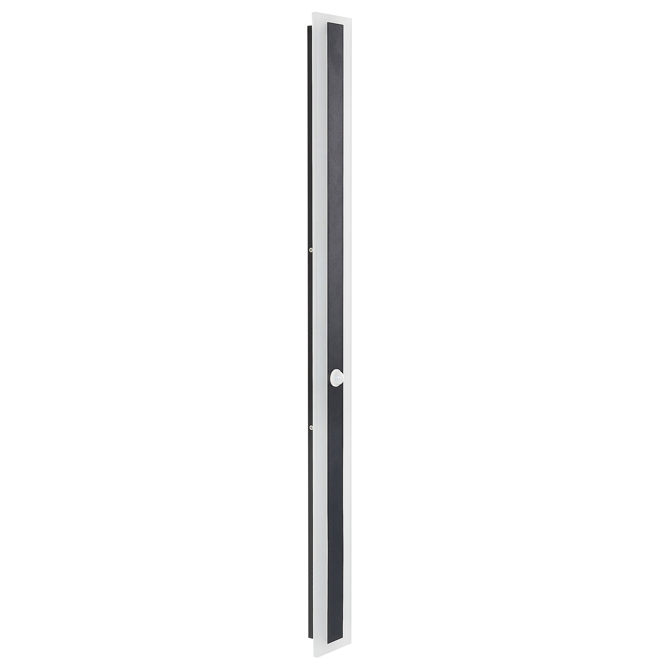 Lámpara de pared LED para exterior savane con sensor de movimiento negro