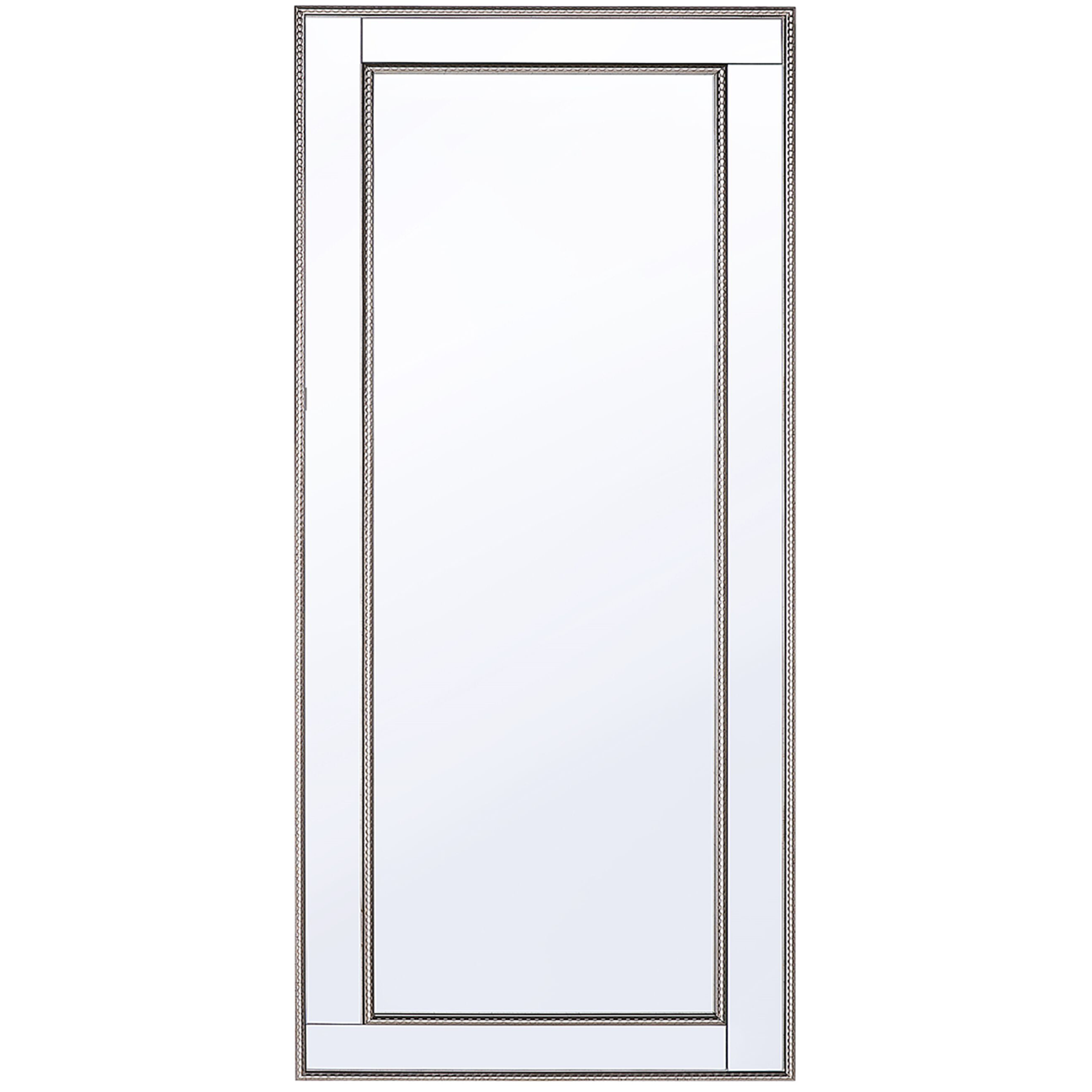 Espejo de pared fenioux 50 cm 130 cm plateado