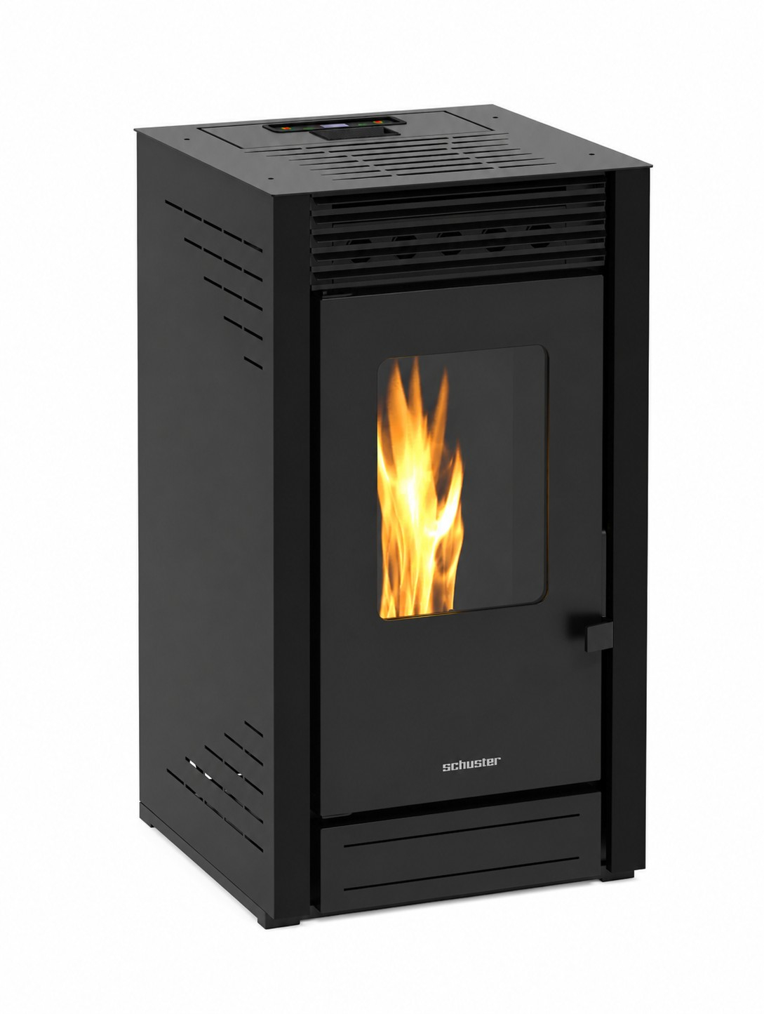Estufa de pellets ella de 8 kw negra