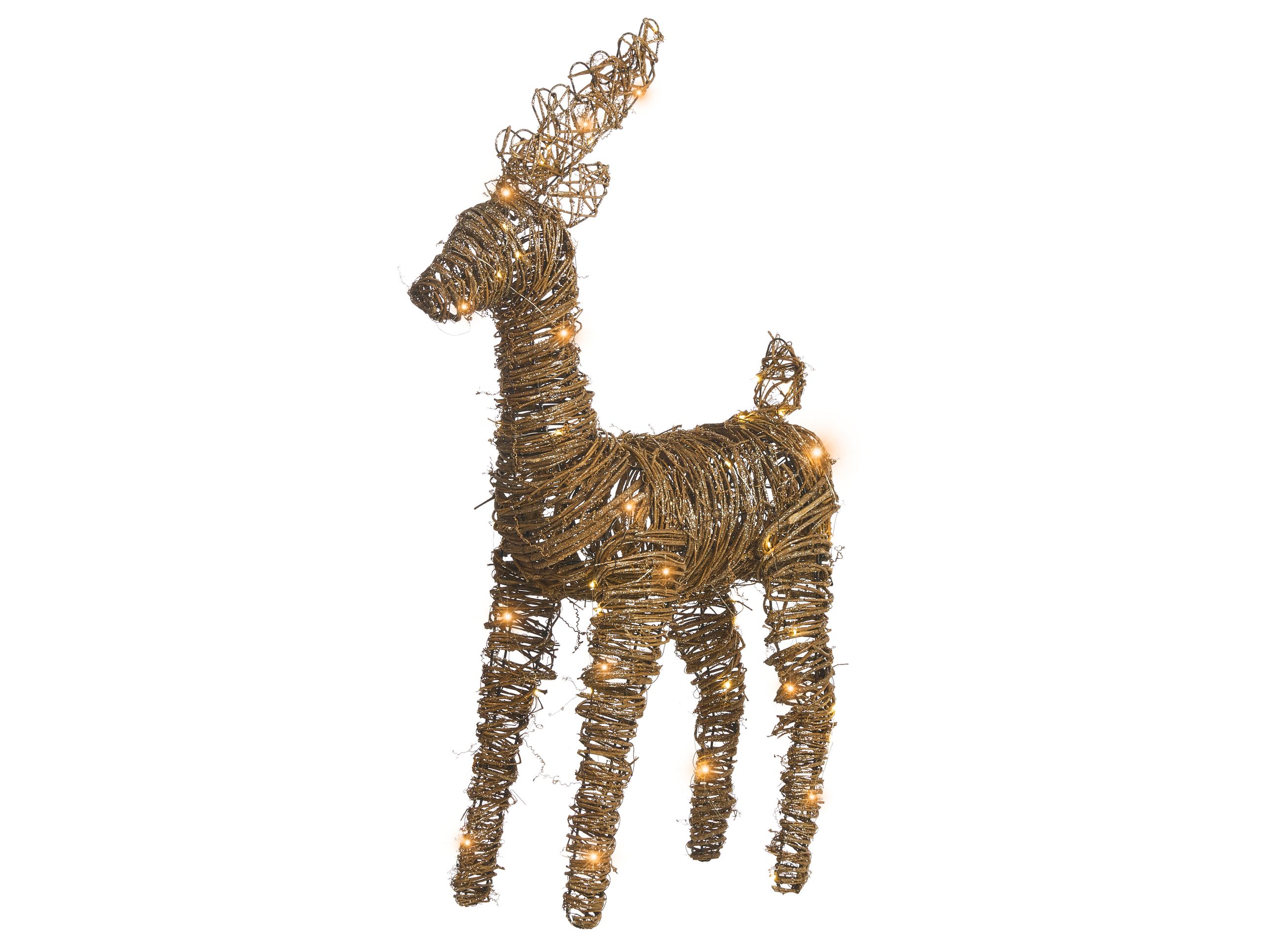 Decoración de navidad LED grindavik 97 cm reno natural