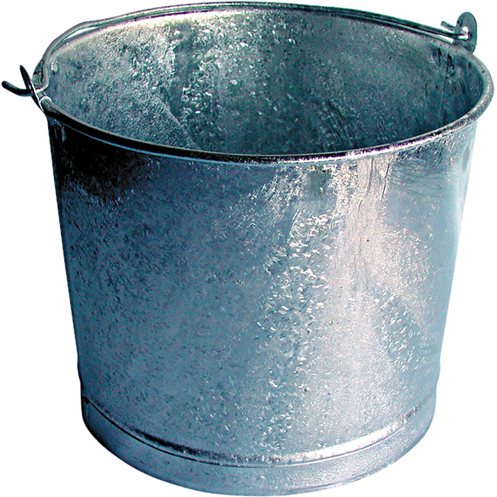 Cubo recto galvanizado - n.º 5 - 35 cm