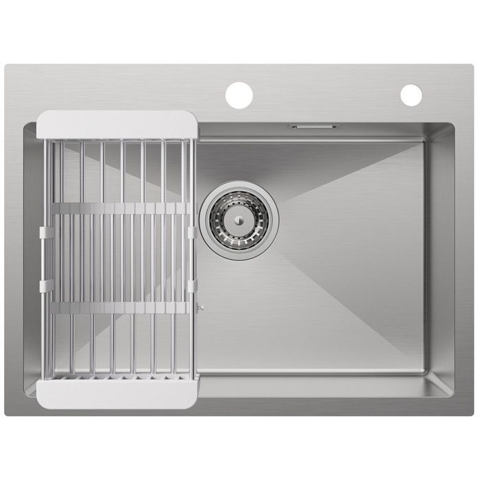 Fregadero de cocina de acero inoxidable cepillado - fregadero encimera