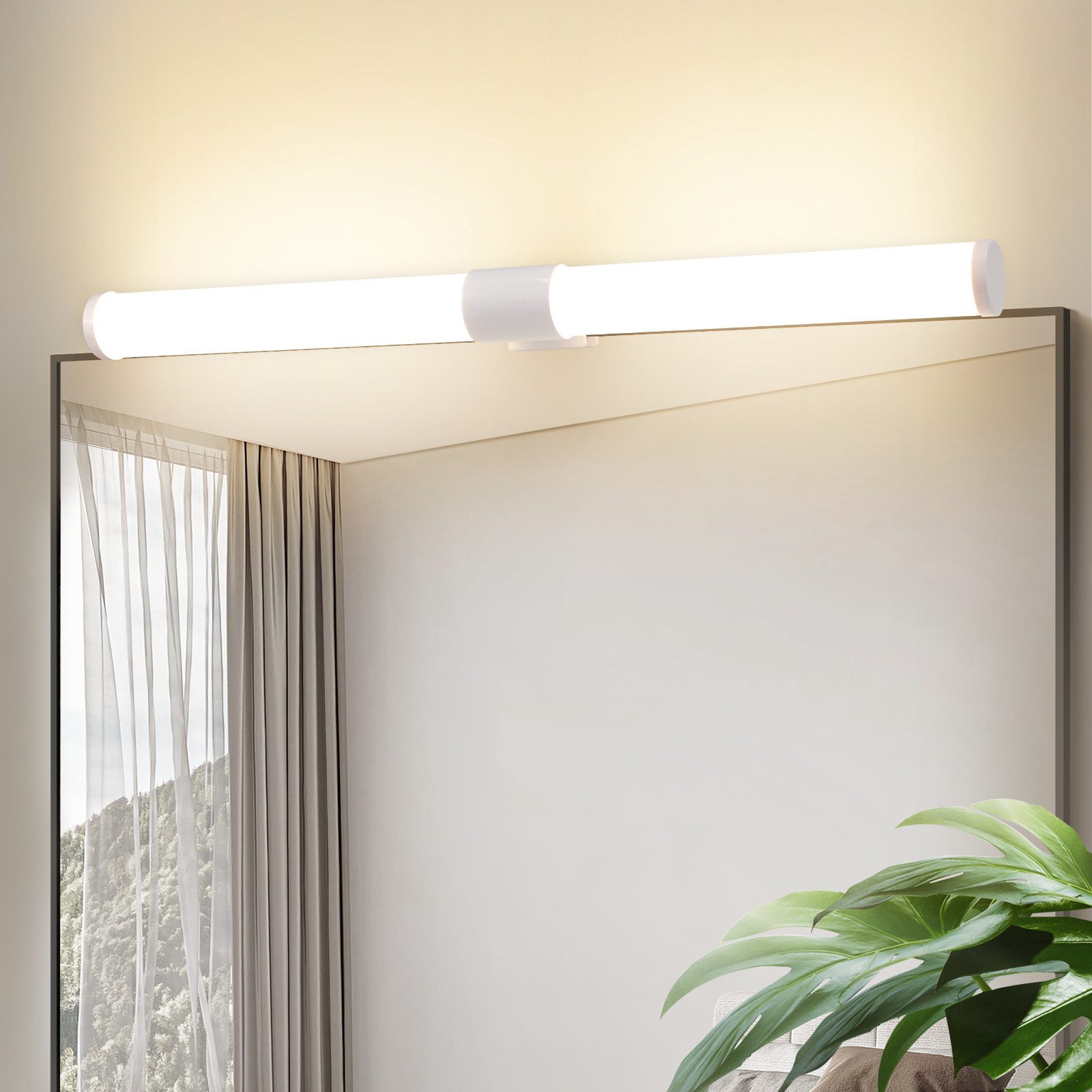 Nettlife lámpara de pared para baño LED blanco 40x5.2