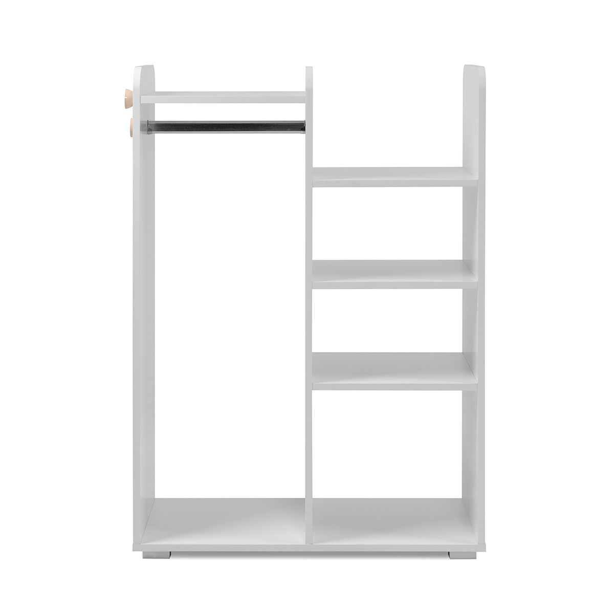 Estantería perchero blanco - altura 110 cm - lala 41a