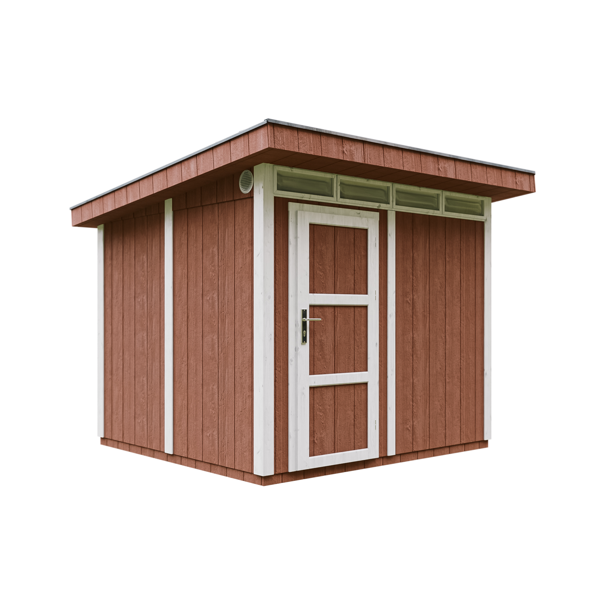 Caseta de jardín de calidad premium 5,9m²-l279xw293cm - m903-redwood red