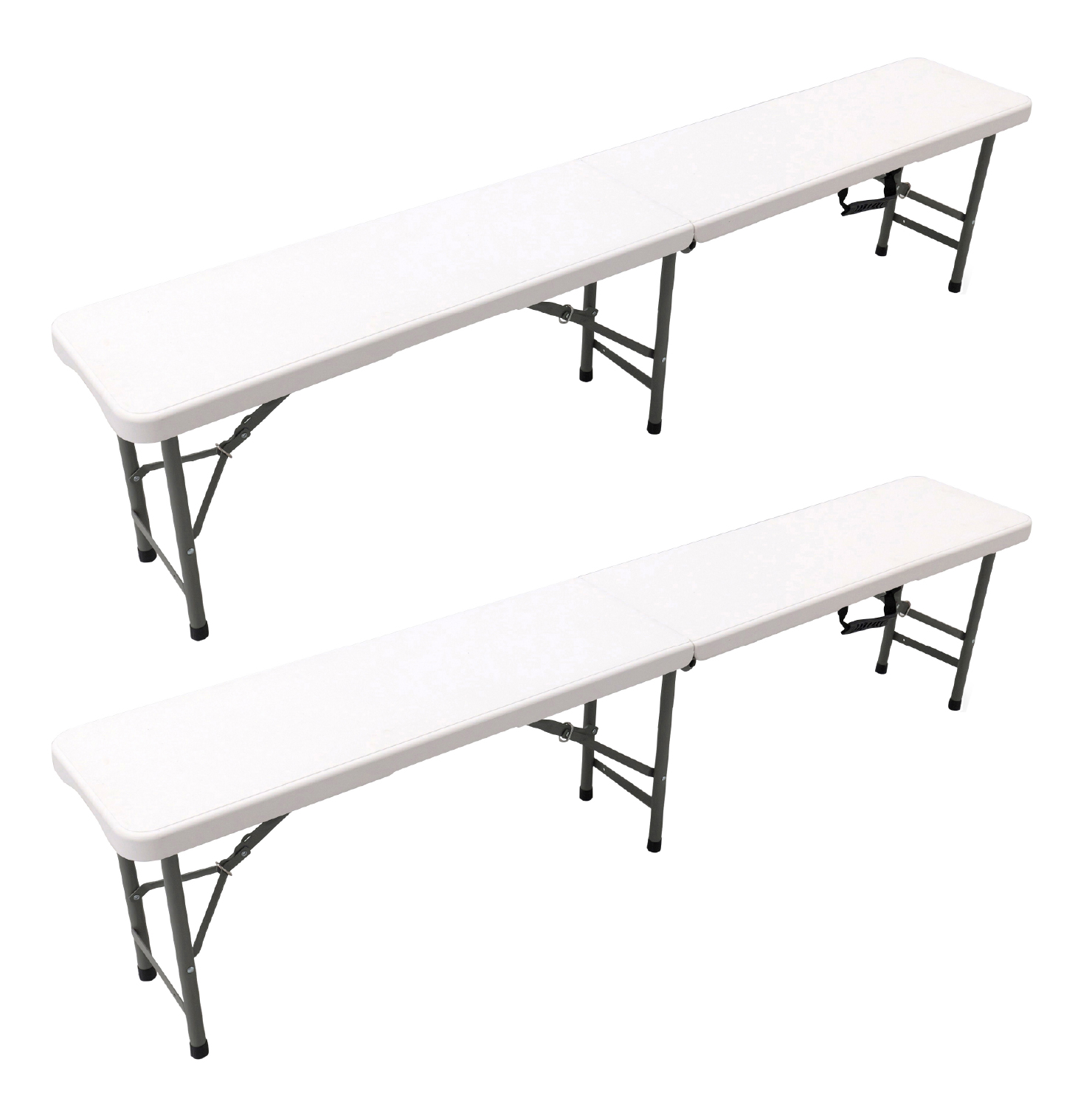 Pack 2 Bancos Plegables Solid 180x30x43cm 6 Personas Normativa EN 581 THW