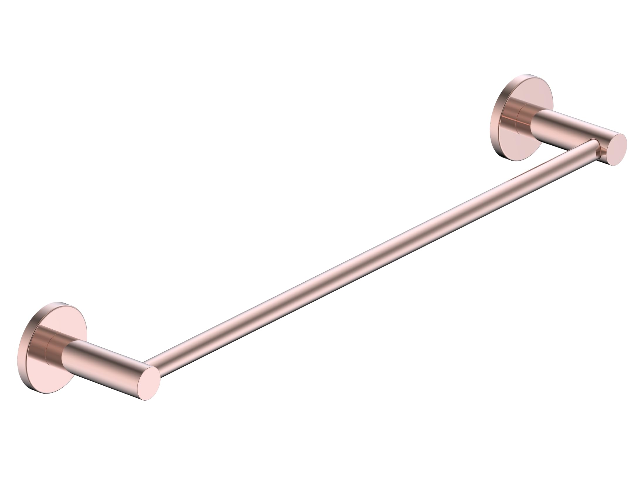 Imex - toallero para baño sin taladro 50cm oro rosa serie essential