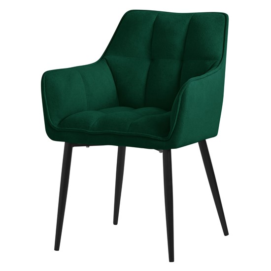 Sillas de comedor asiento verde oscuro sillón ergonómico con tapizado
