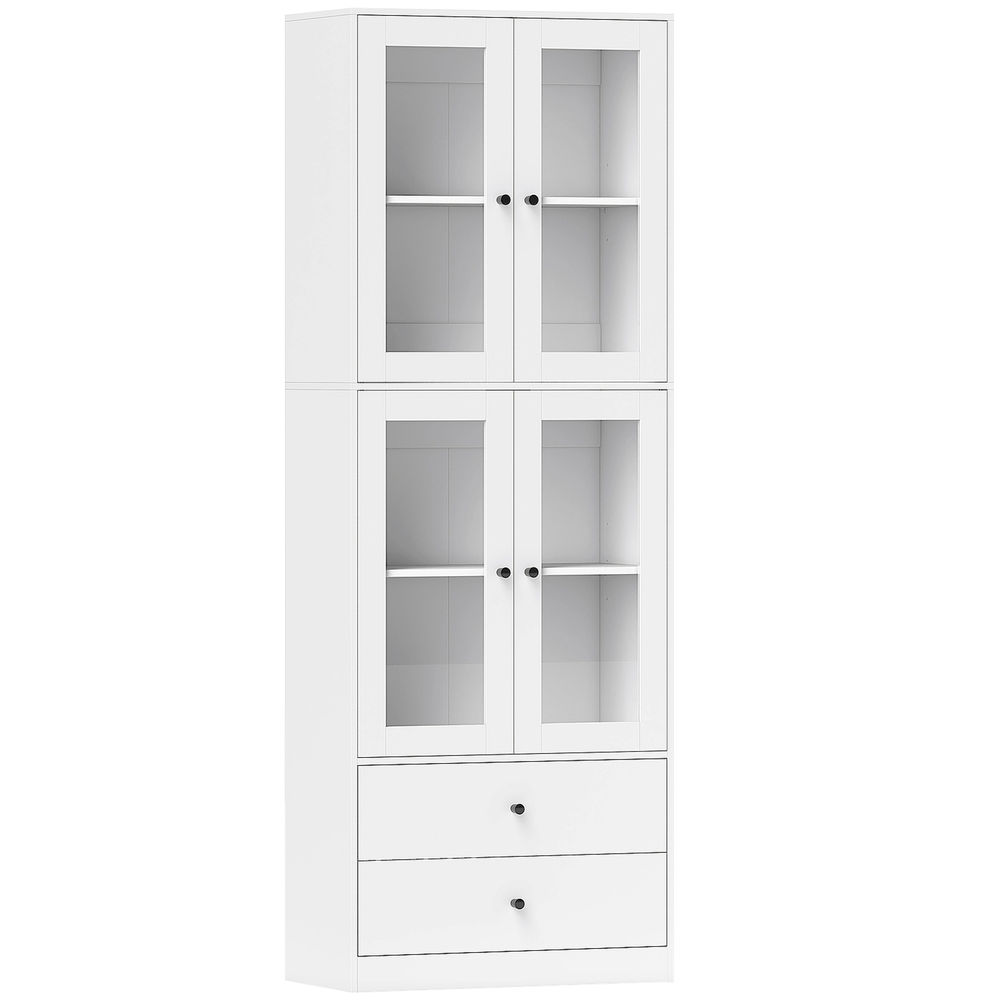 Alacena de cocina 59x30x170 cm color blanco Homcom, hogar - cocina