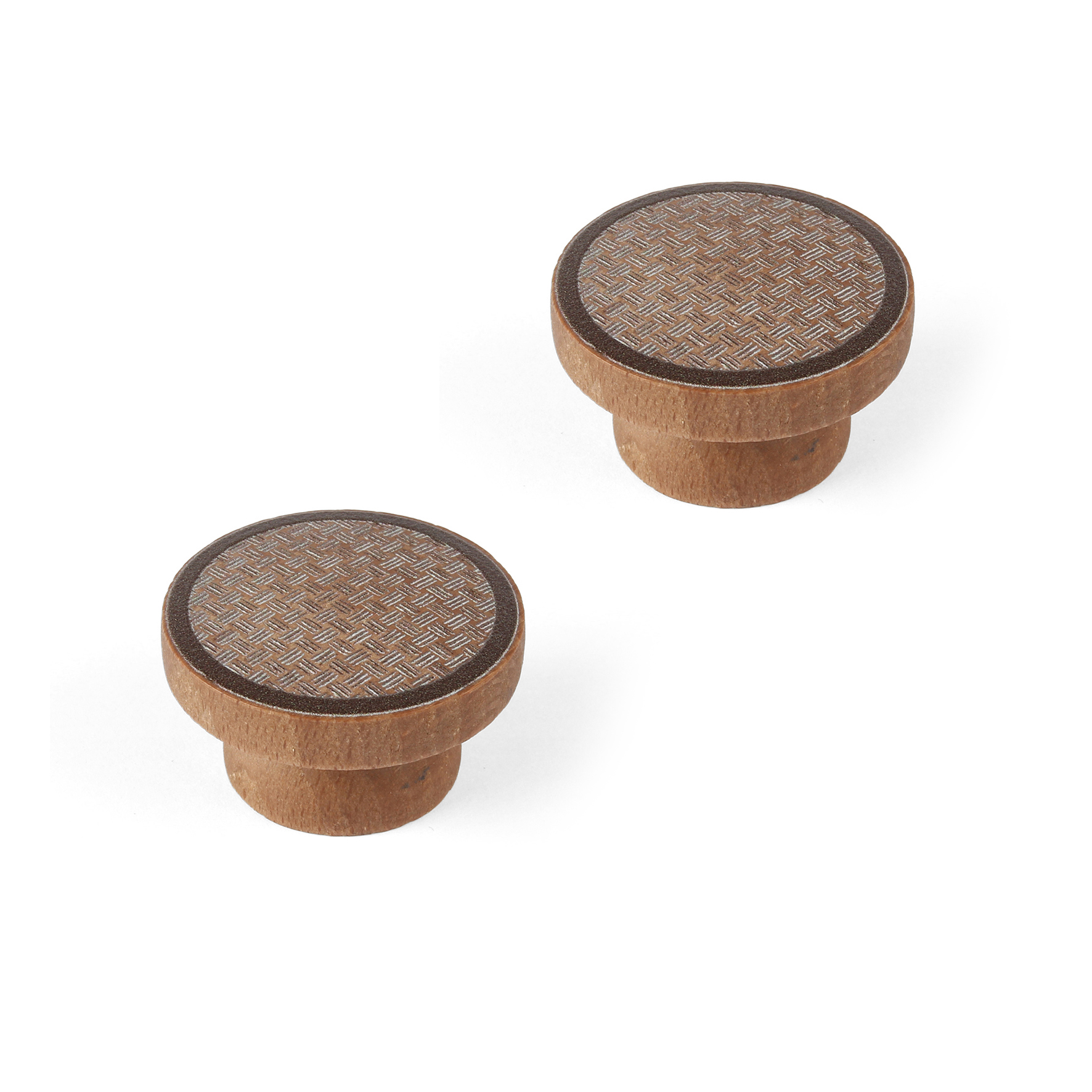 Pomo para mueble rei e552 | 38x38x22 mm | blanco mate | 2 uds. | haya