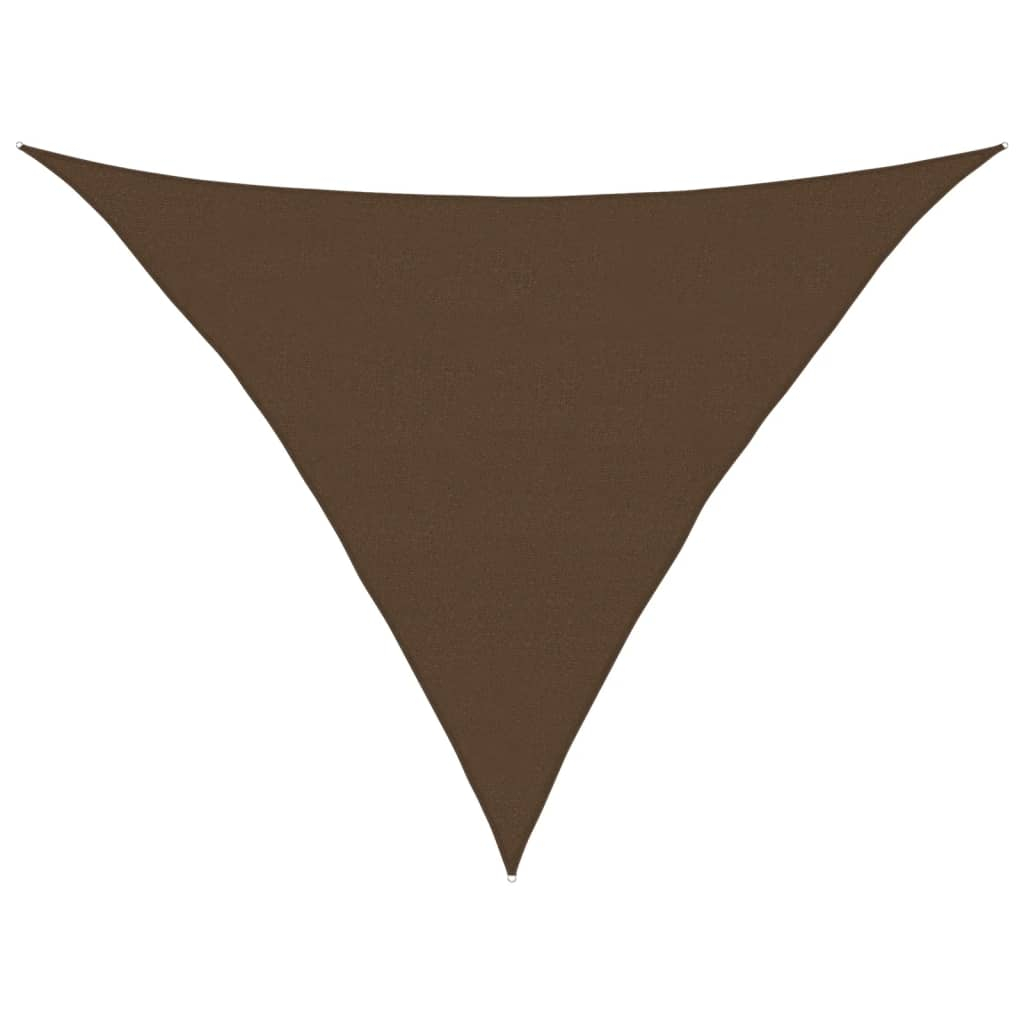 vidaXL toldo de vela marrón hdpe 160 g/m² 5x5x6 m