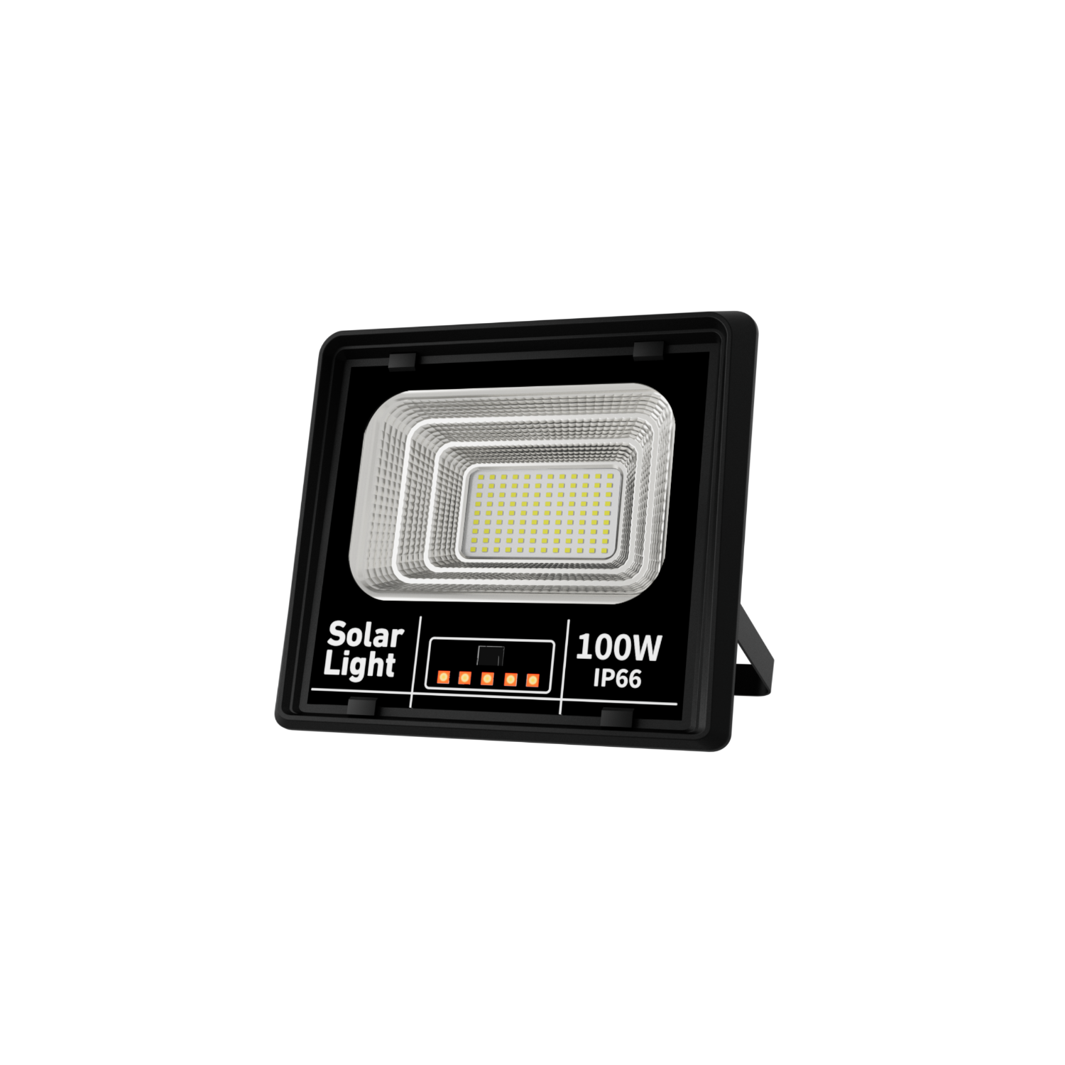 Reflector solar LED alta potencia, panel policristalino, lifepo4 - 100w