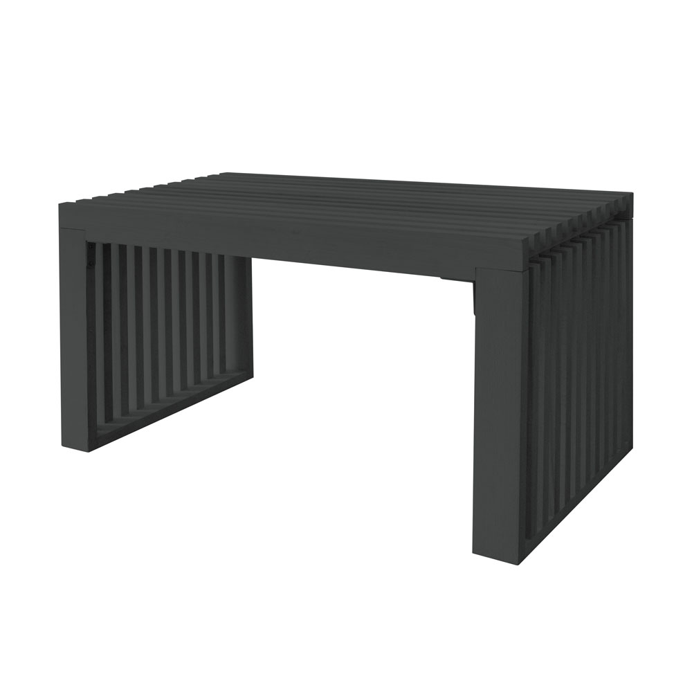 Banco de madera lora negro - 78 cm