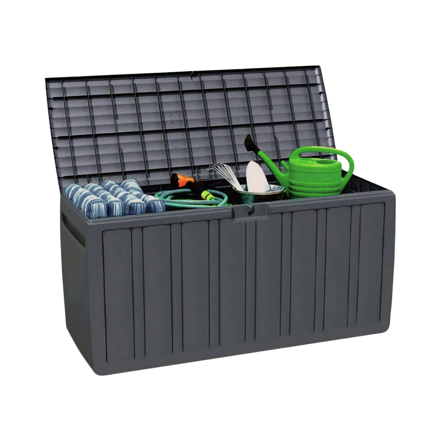 Arcón para exterior 270 litros de resina 117x45,5x57cm Thinia Home
