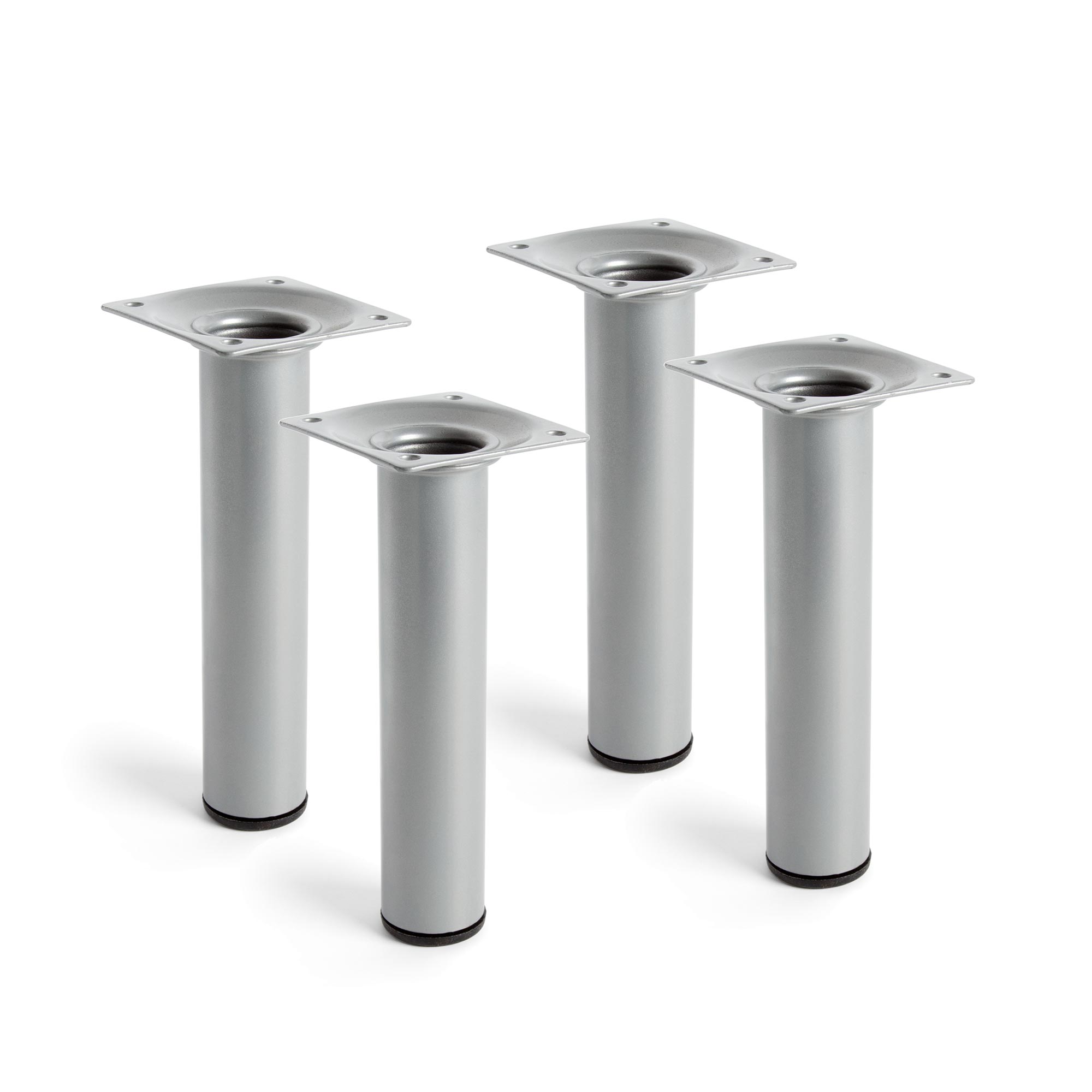 Pata para mueble rei 4401 | 30x30x150 mm | cromo mate líquido | 4 uds.