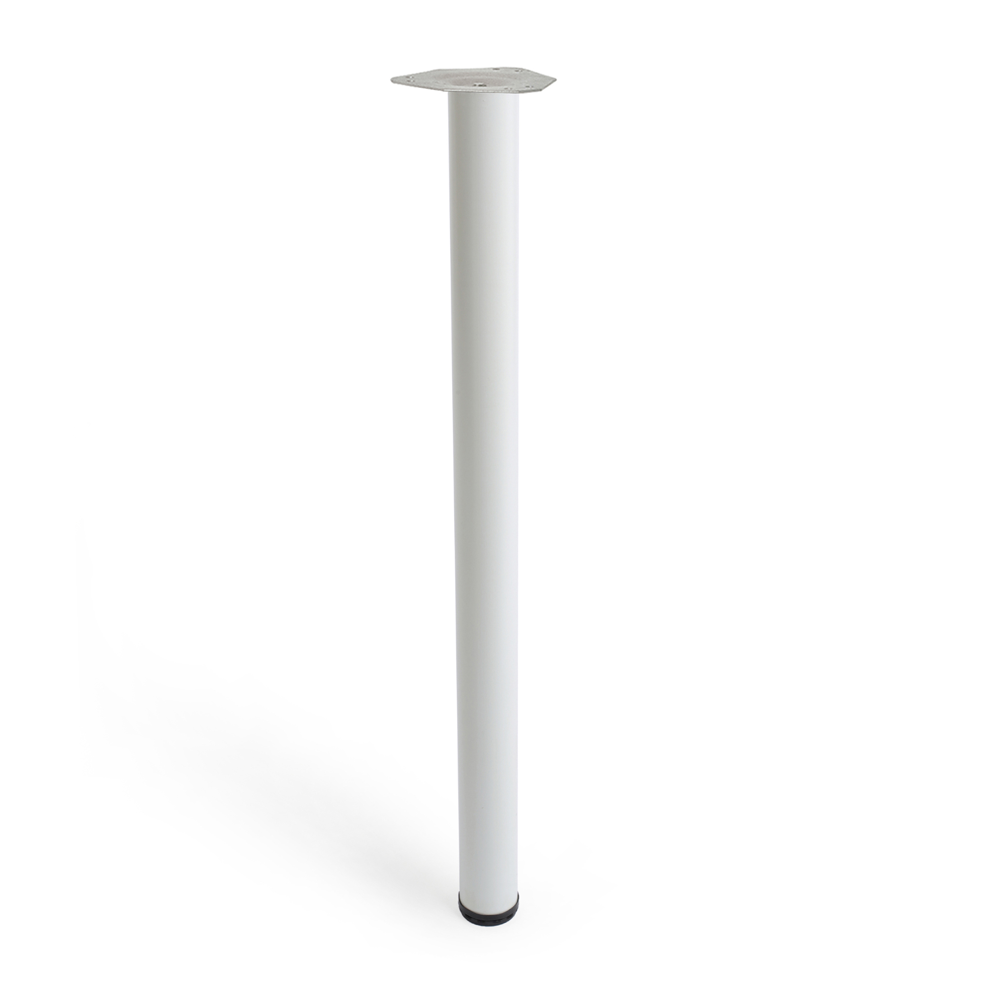 Pata de mesa rei 406p | 128x128x875 mm | blanco | acero