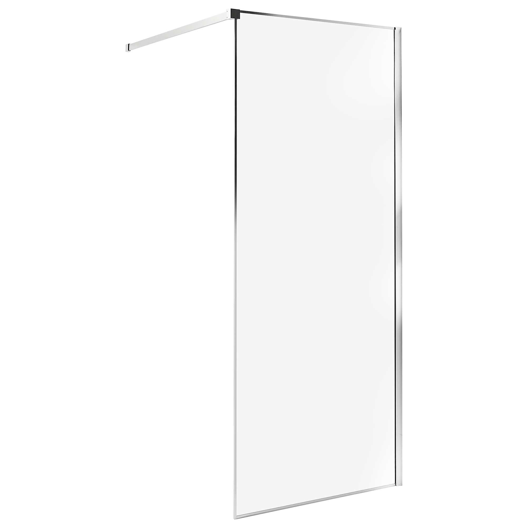 Mampara de ducha waspam 80 x 190 cm plateado