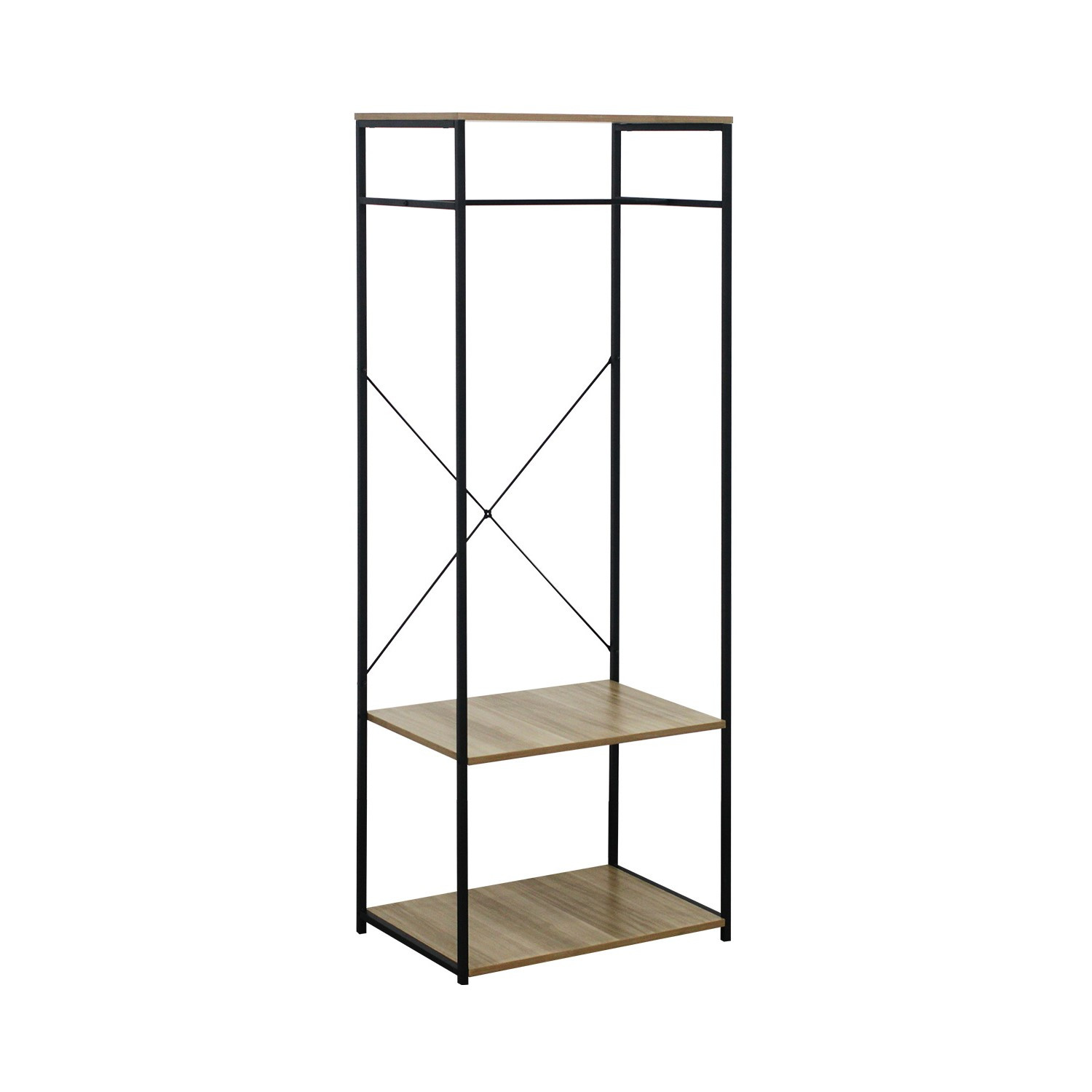 Perchero metálico y de madera oinu 167x60x40,4cm 7house