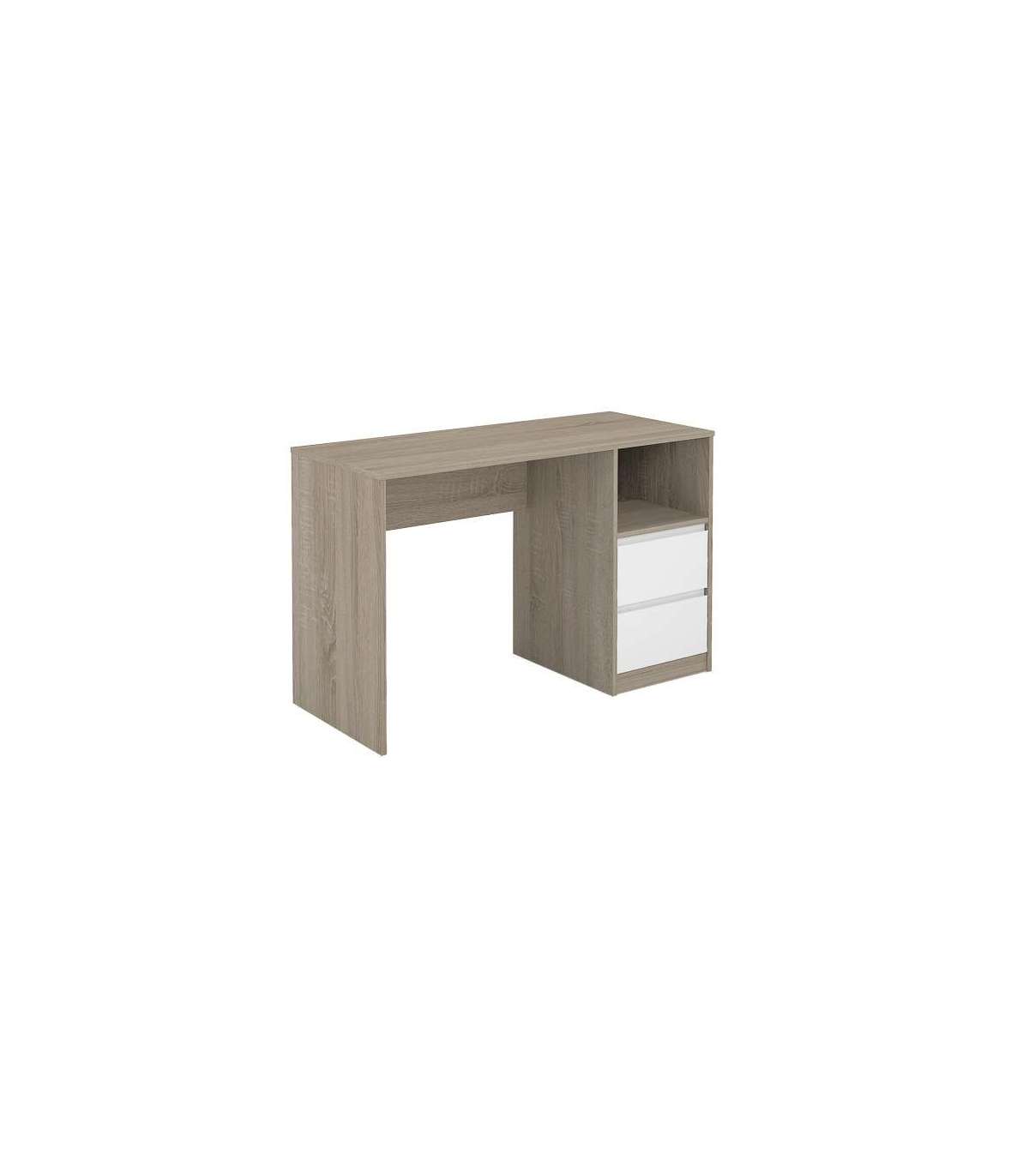 Mesa de estudio con 2 cajones para espacio ordenado