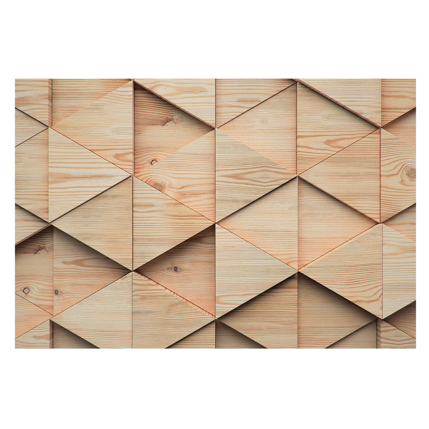 Papel pintado tejido no tejido 250x250 mosaico de madera tulup