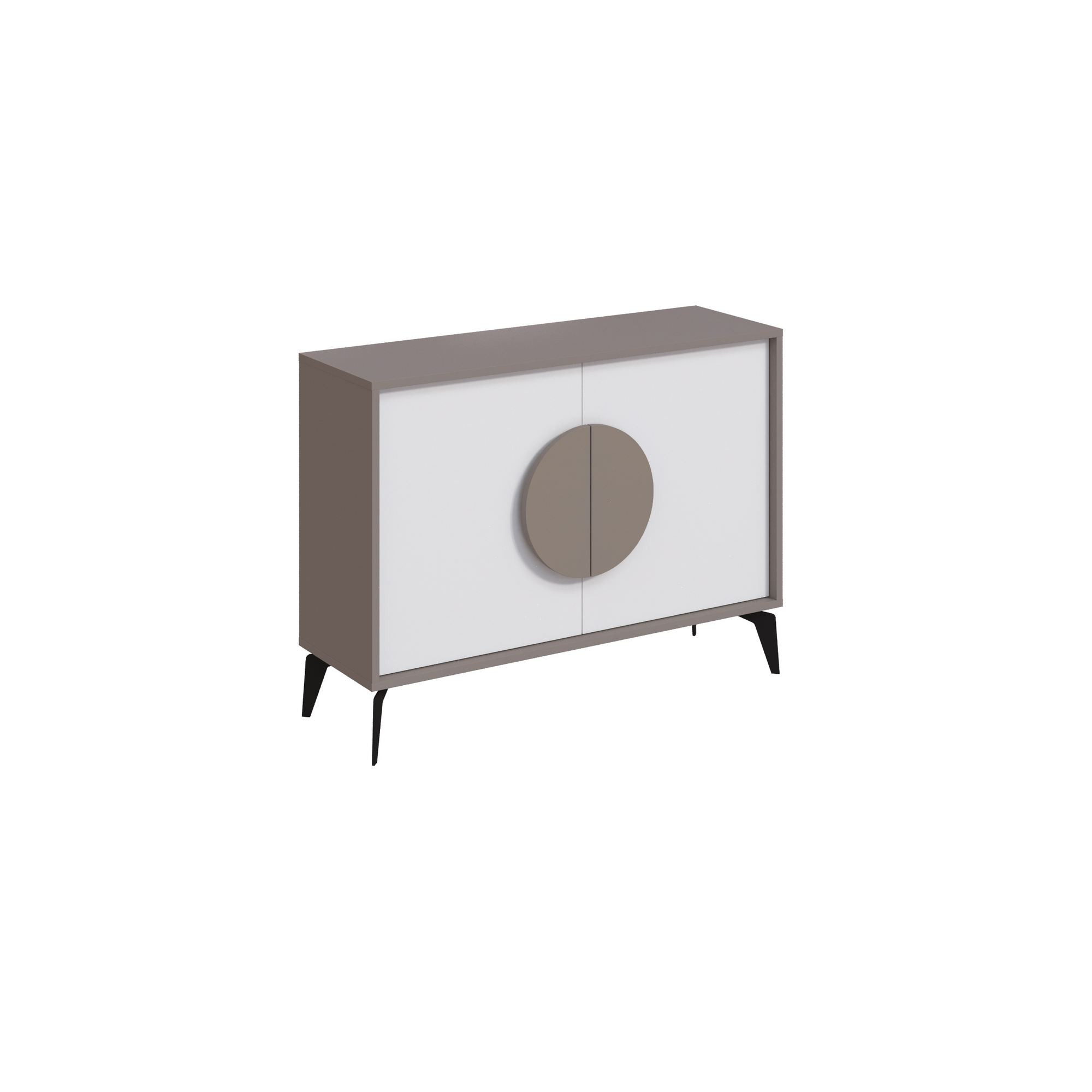 Aparador de madera <<gora>> - 110 x 36 x 82 cm - moka claro