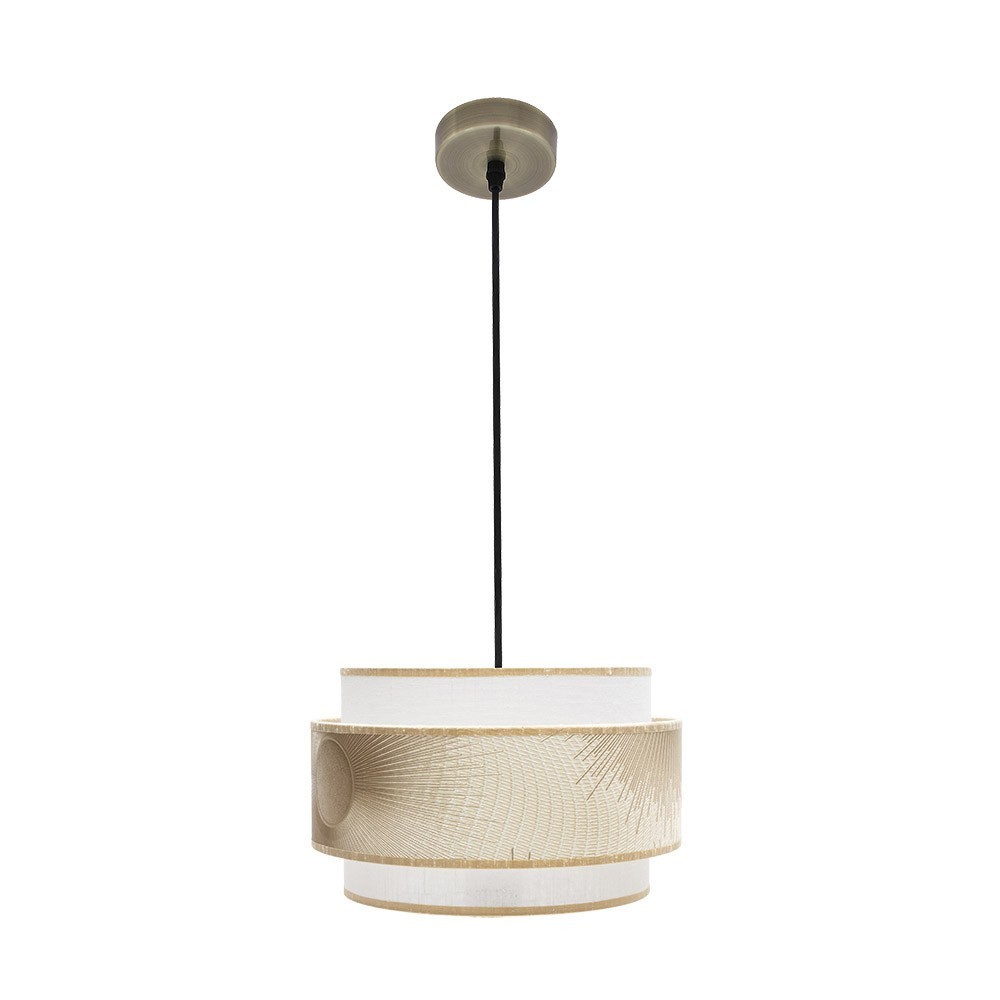 Lampara de techo nepal dorado 30cm