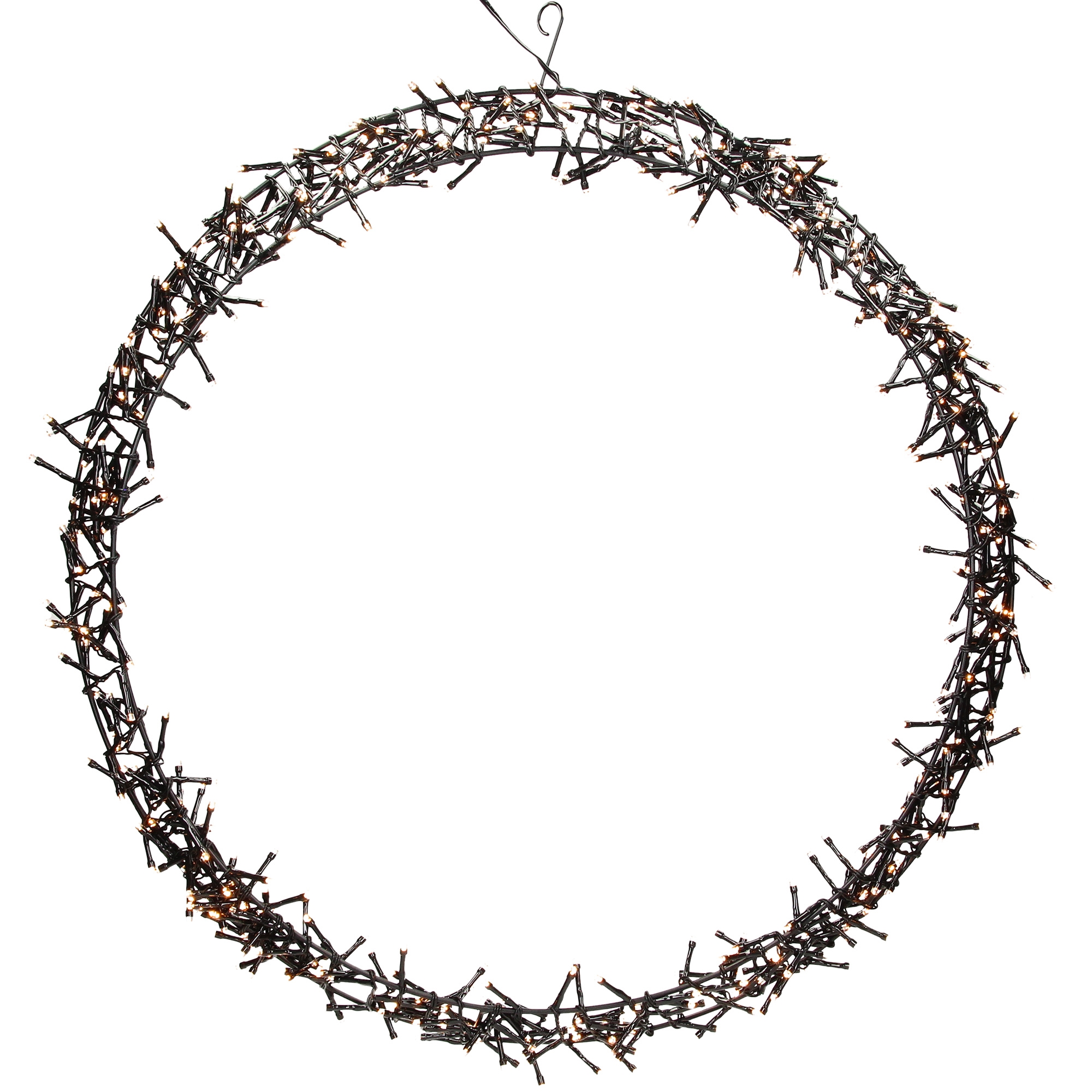 Corona de navidad luminosa ø 58cm LED blanco cálido, interior/exterior