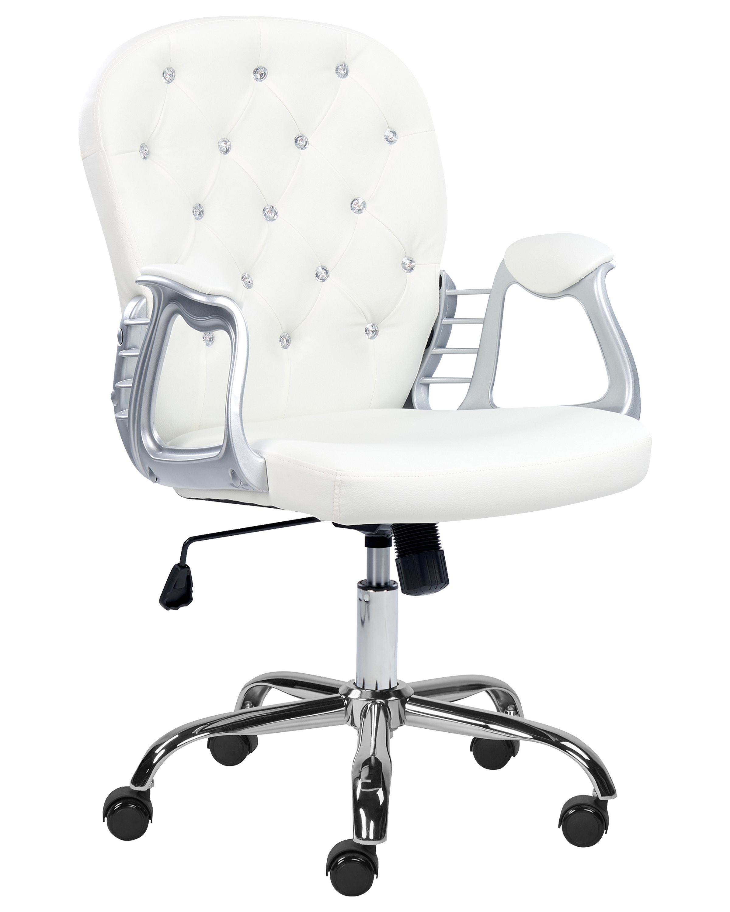 Silla de escritorio princess piel sintética blanco