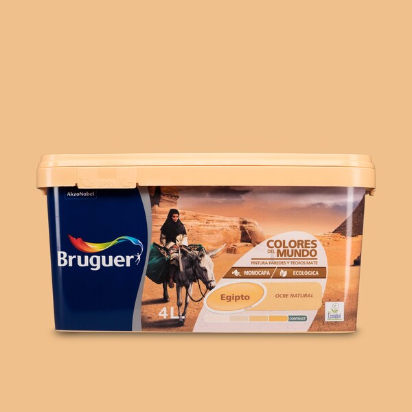 Pintura bruguer colores del mundo egipto ocre natural 4 l