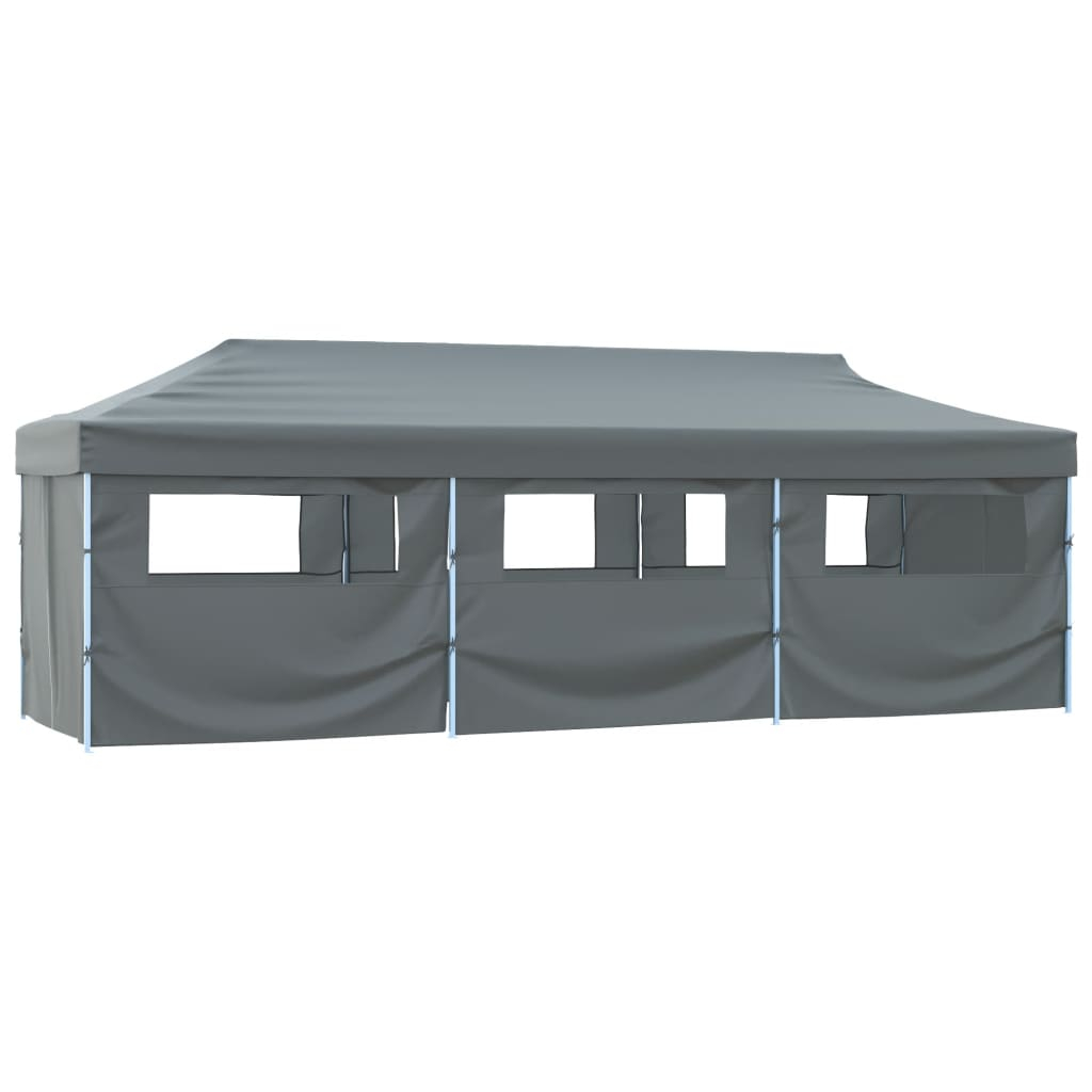 vidaXL carpa de fiestas pop-up plegable con 8 paredes antracita 870x291x315