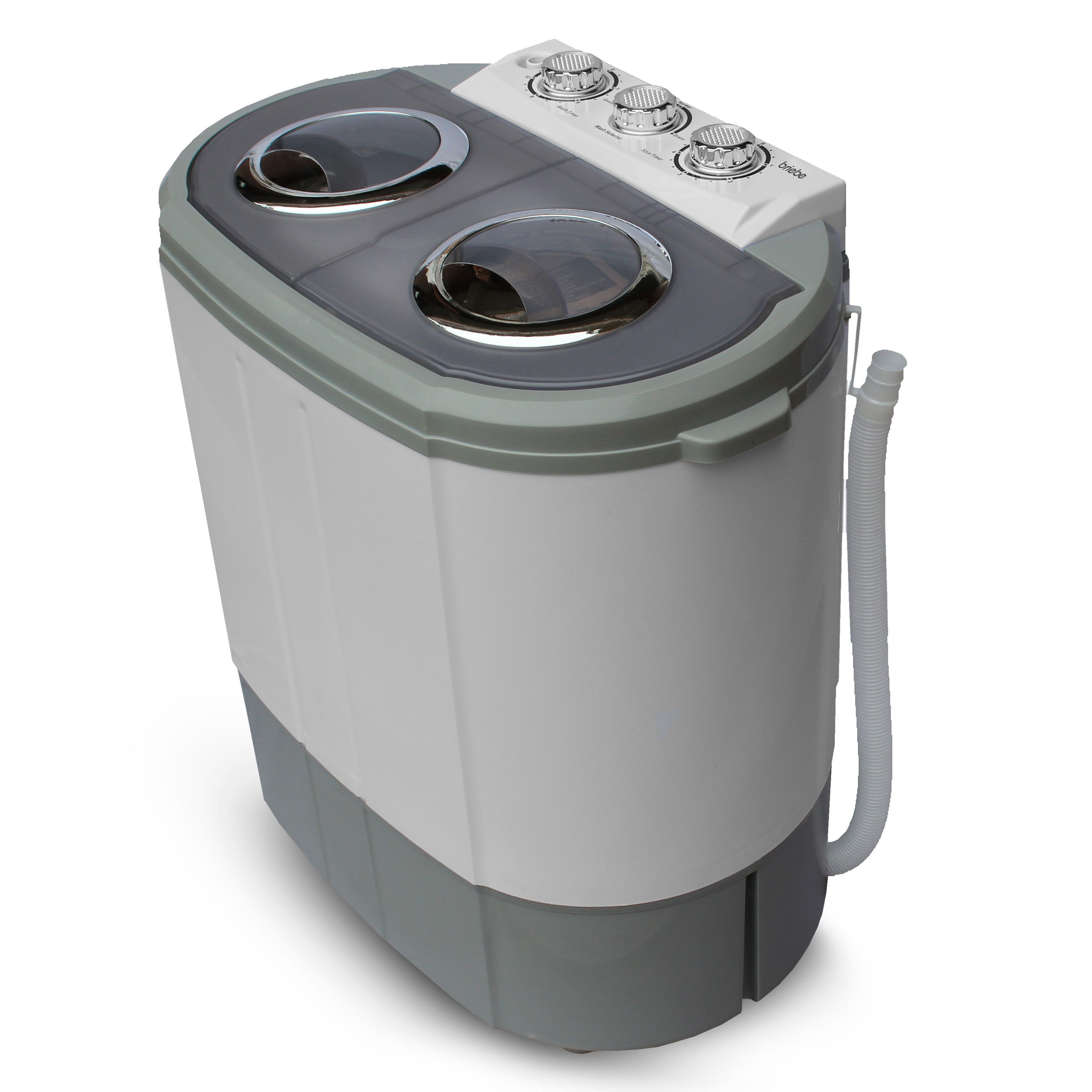 Mini lavadora centrifugadora portátil, 3kg la briebe wm1140 blanco/azul 190