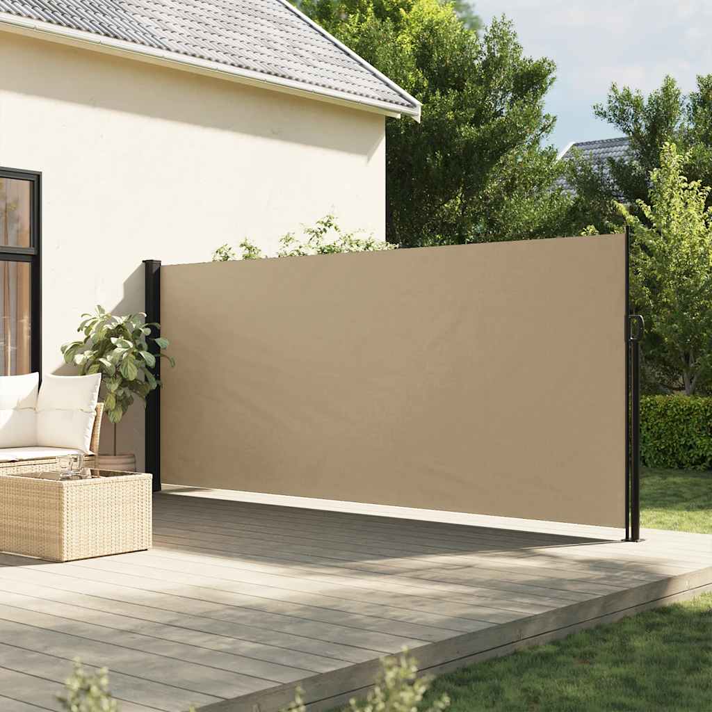 Pantalla de jardín, toldo lateral retráctil beige 180x300 cm ety5948980