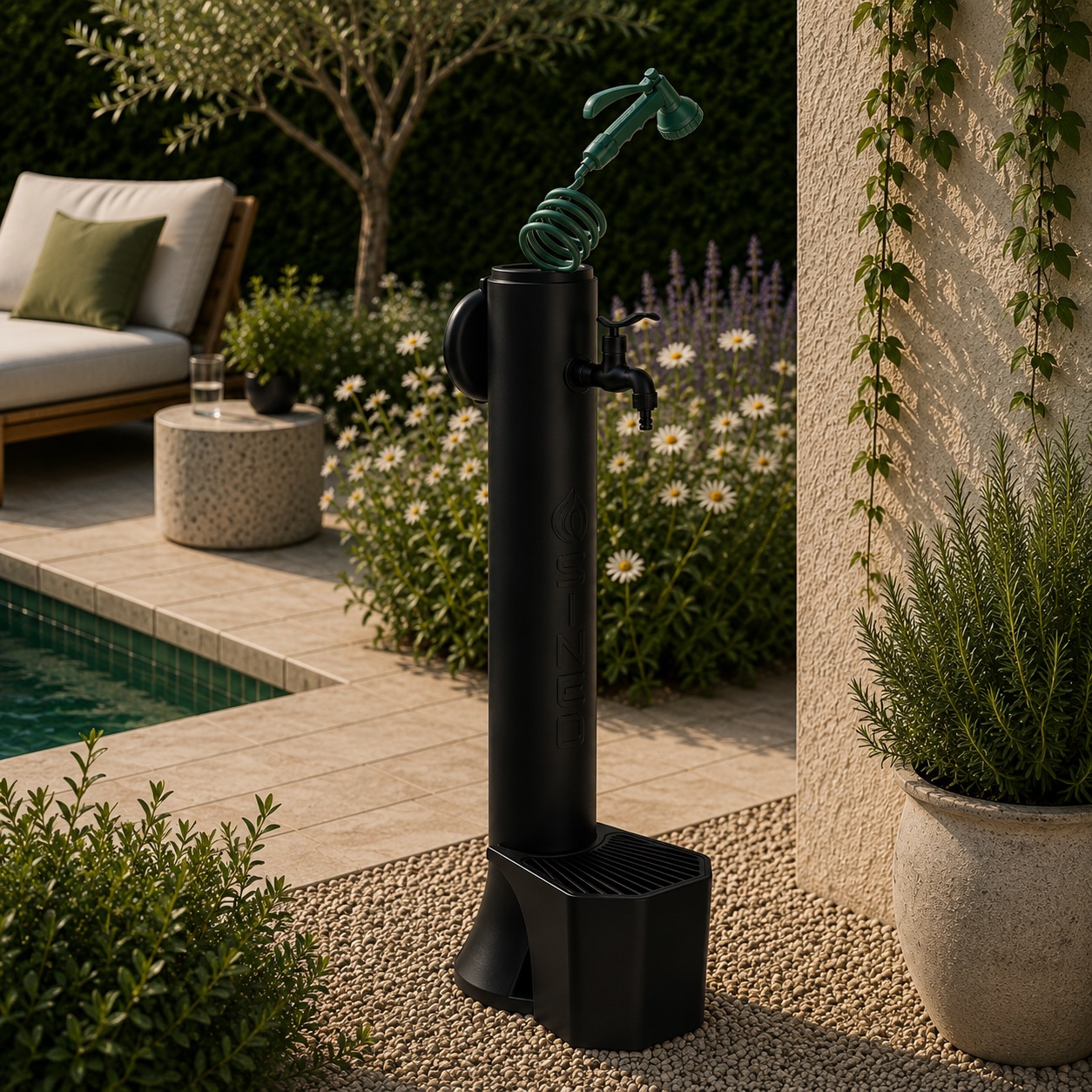 Sined fuente negro cubo y pistola triton pro fuente negro manguera larga 75