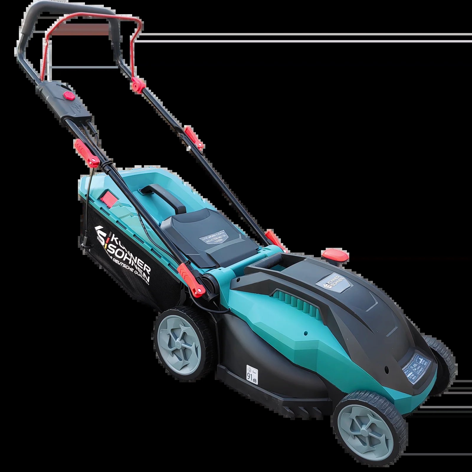 Cortacésped eléctrico Könner & Söhnen KS 38LM16-BL 38cm 25–75 mm 40l 1600W