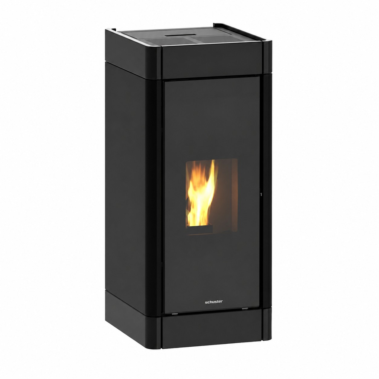 Estufa de pellets canalizable clea de 10 kw negra