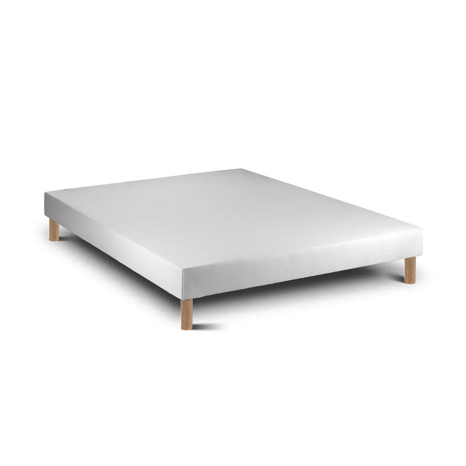 Base de cama de madera 15 blanco 200 x 160 cm altura 30 cm indream