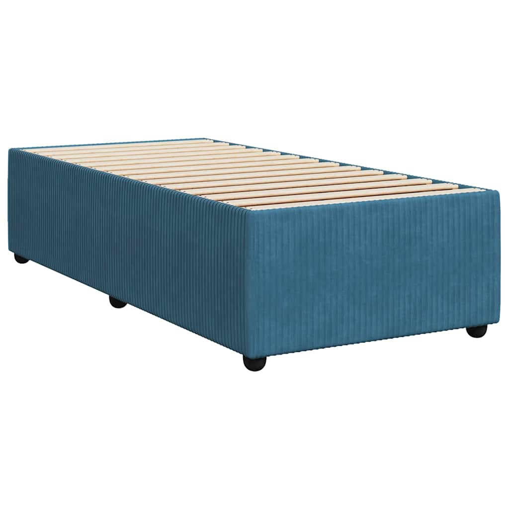 vidaXL estructura de cama de terciopelo azul 80x200 cm
