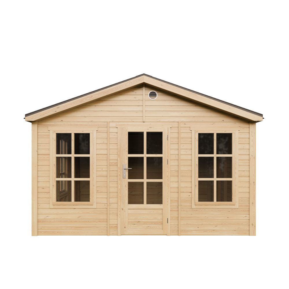 Timbela m735 caseta jardin exterior de madera 370 x 360 cm