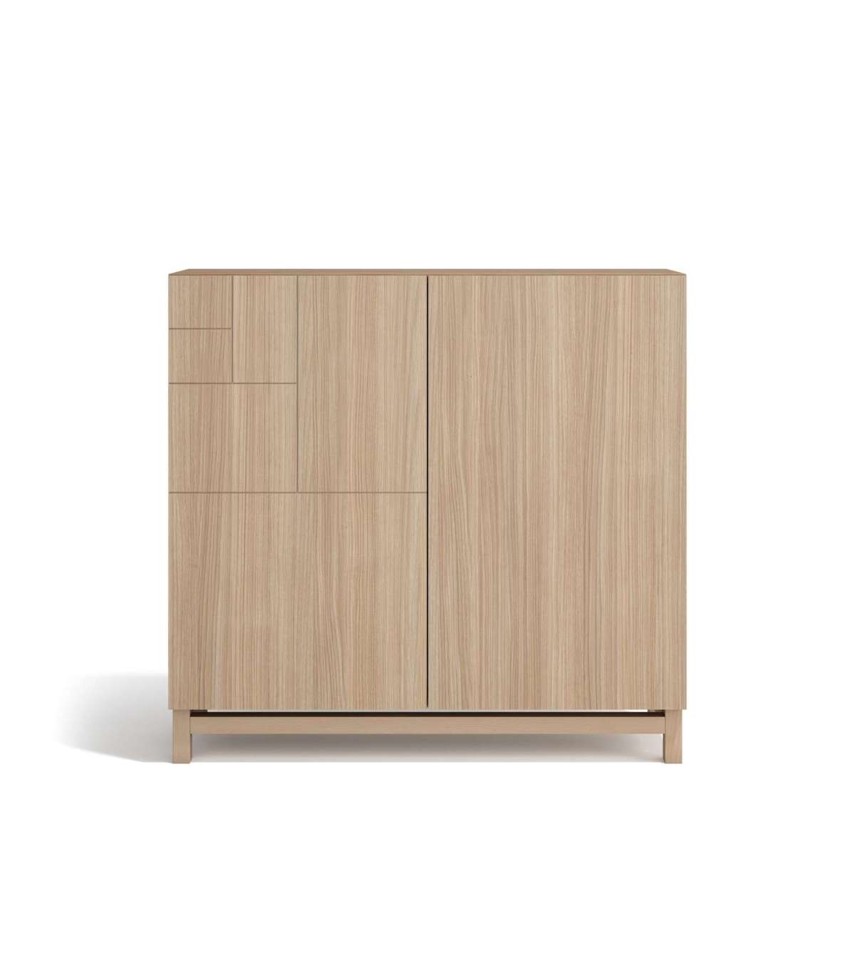 Zapatero 2 puertas diseño moderno con estantes ajustables