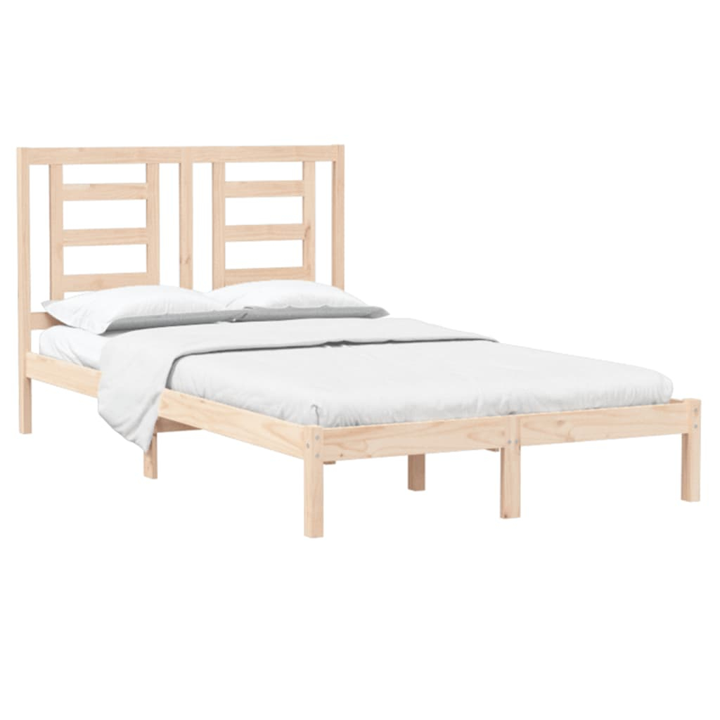 vidaXL estructura de cama madera maciza 120x190 cm